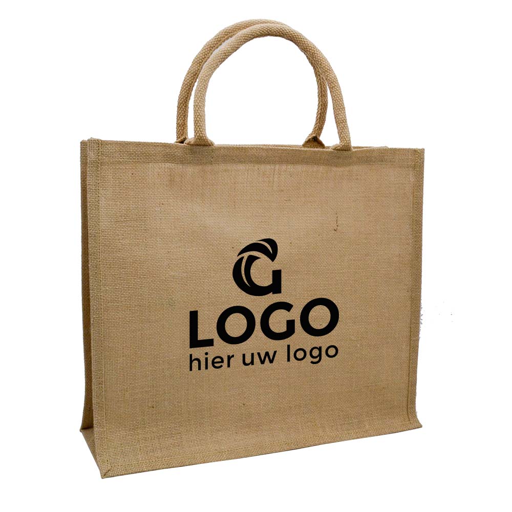 Jute tas naturel - XL | Eco geschenk